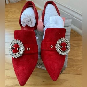 Jeffrey Campbell Red Suede Shoes